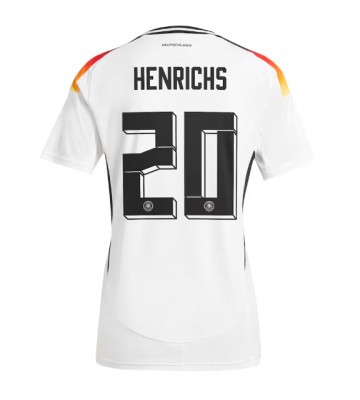 Germany Benjamin Henrichs #20 Replica Home Stadium Shirt for Women Euro 2024 Short Sleeve